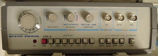 Function generator - used to create a signal Range Settings Signal Type Variable Control Output Dr.