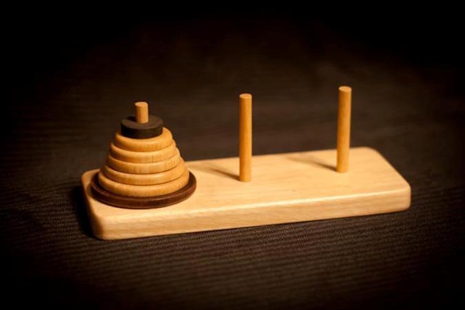 Puzzling Math, Part 2: The Tower of Hanoi & the End of the World! by Jeremy Knight, Grants Pass High School, jeremy@knightmath.com The Oregon Mathematics Teacher, Jan./Feb.