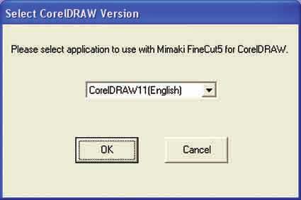 5 After selecting a version of the CorelDRAW to