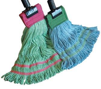 6-Ply Synthetic Wet Mop 6-ply 100% synthetic yarn, this mildew and bleach resistant mop has increased strength against deterioration Unique blend provides superior absorbency, reducing labor