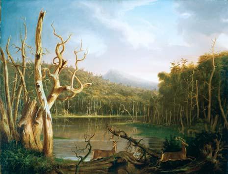 North-South Lake One of the first paintings of the Hudson River School was done from this shore. Thomas Cole s Lake with Dead Trees was based on sketches that Cole made here in 1825.