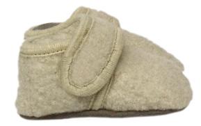 pink denim cream ARIEL 1958 boiled wool baby bootee outer material: