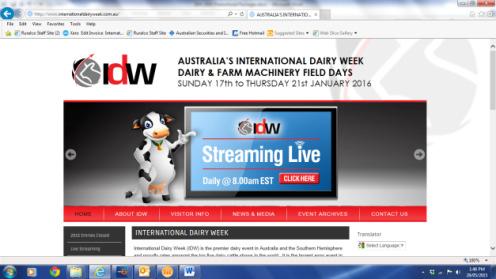 second advertisement on IDWlive. Advertisements will be played daily Sunday to Thursday up to 16 times over the week.