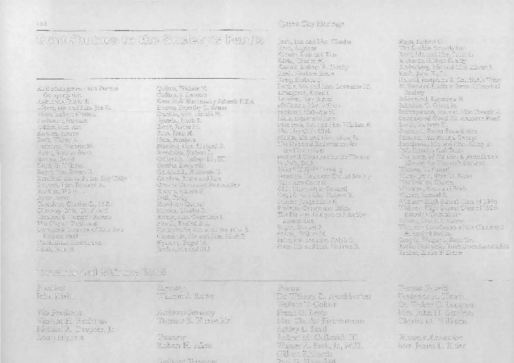 116 Contributors to the Society's Funds ATE Management and Service Company, Inc. Aglamesis, James T. Albers, Mr. and Mrs. Joe R. Allen, Robert Hutton Anderson, Barbara Atkins, Mrs.