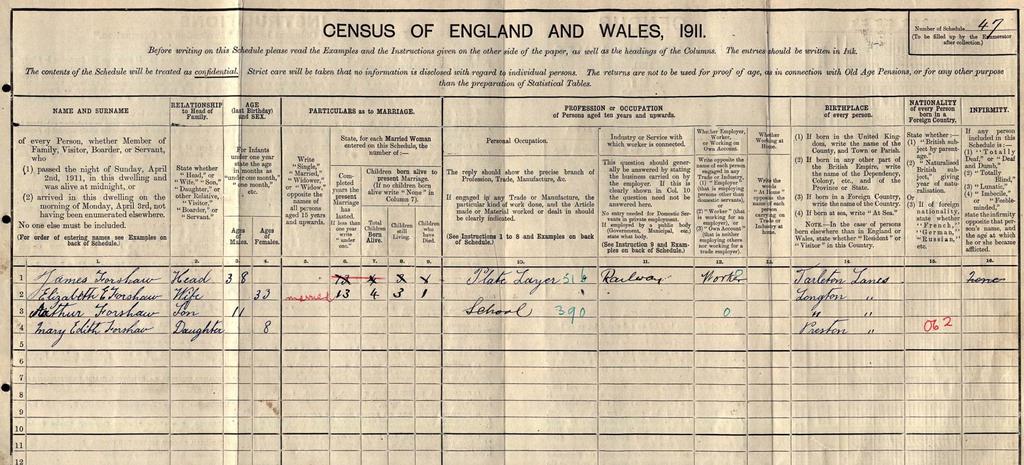 The 1911 Census with