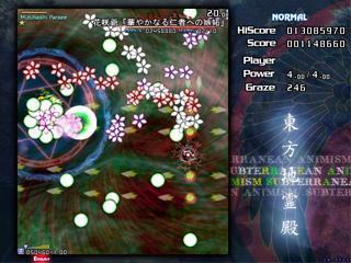 P a g e 3 One of the key aspects of Tohou games is the colorful pattern of the hostile projectiles. Unlike some shooter games, projectiles are not specifically aimed at the player.