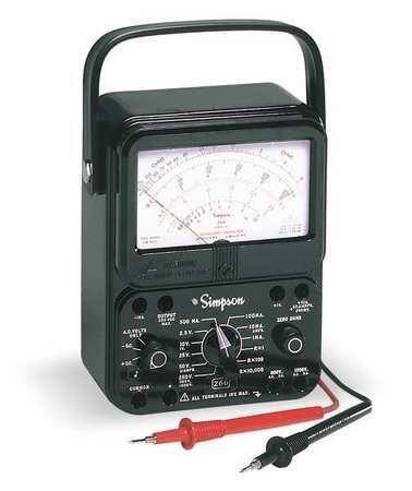 Fig.8 Simpson 260 - analog multimeter Elenco multimeter or digital multimeter is often used because of its simplicity and better precision.