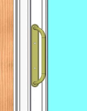 27) Install the lock handle assembly (Fig. 40). Refer to the instructions in the handle set package.