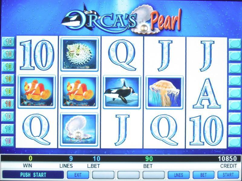 1.16Orca spearl The game is a program with five reels and 9 winning lines, in which the simulation of the traditional motor rotated reels realized.