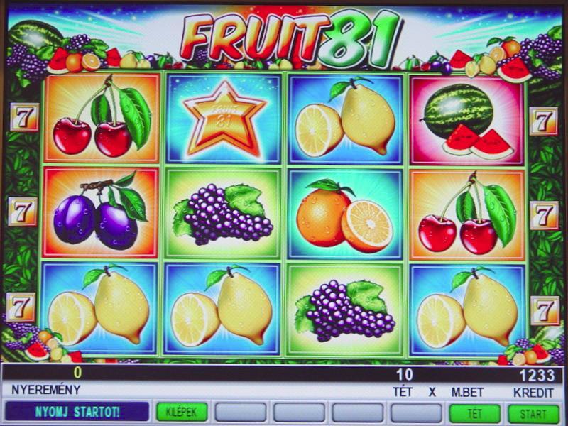 1.17Fruit81 The game is a program with 4 reels and 7/81 winning lines, in which the simulation realizes the traditional motor rotated reels.