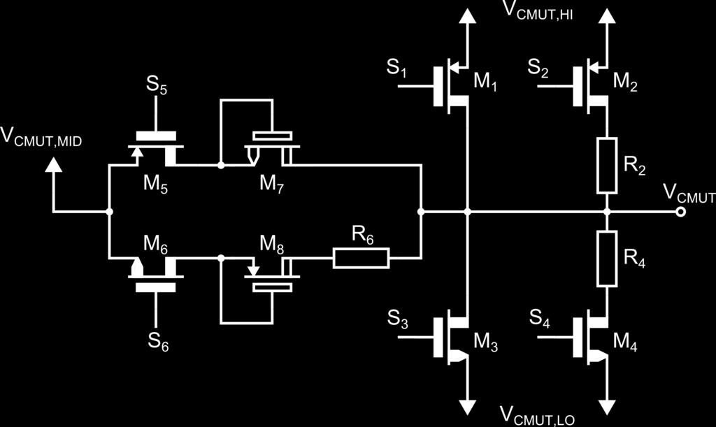 Fig. 5. Schematic of the output stage. Fig. 6. Schematic of the level shifter.