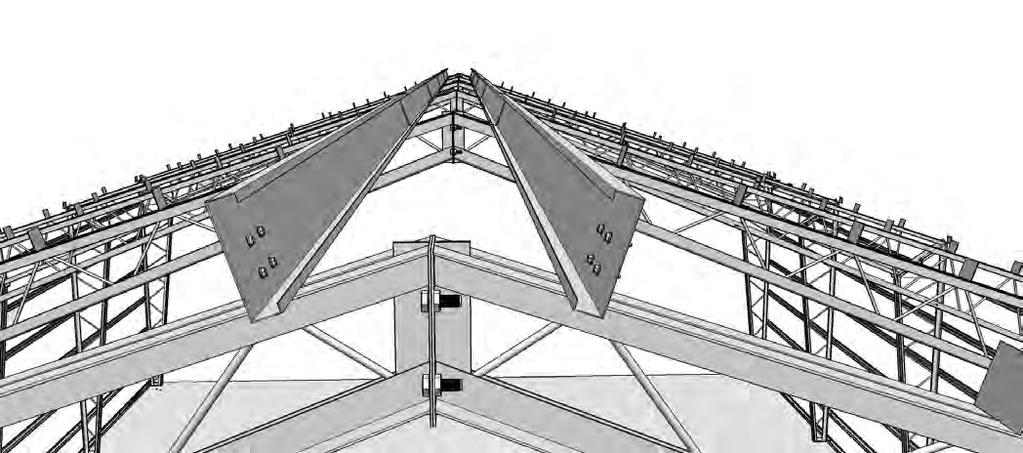 Before you release the truss from the equipment used to set it with, make sure all bolts are tight and truss is stabilized with cables or rope.