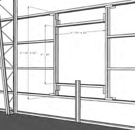 Note: Windows and walk doors can be field located. All overhead doors are placed according to drawings.