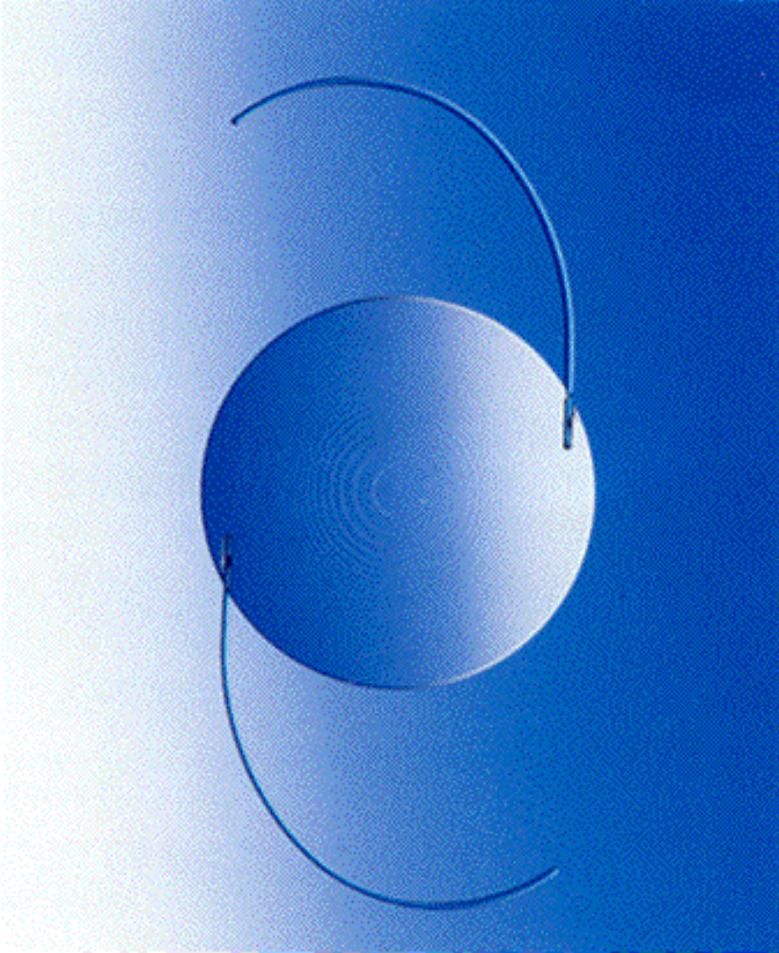 Full Optic Equal-Energy Diffractive IOL Initial 3M Diffractive IOL, 1988 Rigid PMMA lenses 6mm diameter, large
