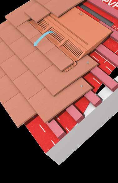 Clay in-line vent terminal Available in a range of bases with real clay tile slips on the visible edge (3