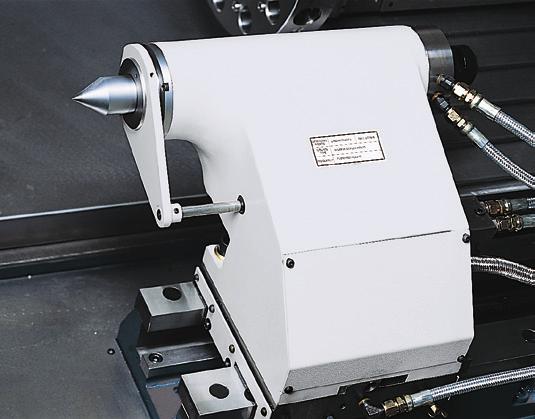 Three-dimensional contouring, complex round and prismatic machining, square shoulder and lettering are accomplished by synchronizing the spindle with the X and Z axes.