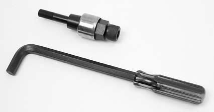 C722/C845 Wrench Type Stroke Tool The C722 wrench type tool installs the RIVNUT or PLUSNUT using a simple wrench to hold the tool and a hex key to apply torque.