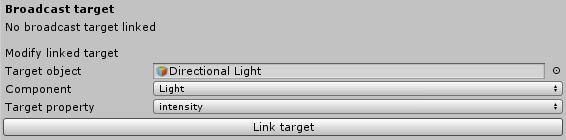5. Broadcast Target Sliders are fun and beautiful, but they are not much use if you cannot link its value to an object!