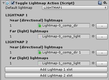 Toggle Lightmap Action This new action allows you to toggle between lightmaps (both directional and light maps) in the current scene with ease.