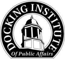 About the Docking Institute of Public Affairs This inaugural report is produced by the Docking Institute of Public Affairs at Fort Hays State University.