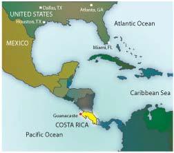 Costa Rica Overview About the size of West Virginia Population: 4 Million 25% of national territory is protected ecotourism Oldest & most stable democratic governments The Worlds new playground