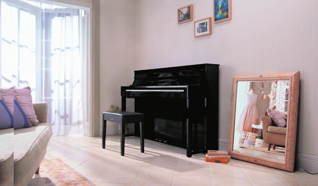 NU1 With a stylish form that complements any setting, the compact, lightweight NU1 delivers the authentic feel of playing an upright piano, while freeing you from the disadvantages of owning and