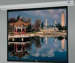 DESIGNER CONTOUR ELECTROL Wall or Ceiling Mounted Electric Projection Screen 1. Select size from charts below.