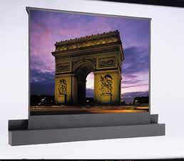 ASCENDER ELECTROL Concealed or Surface Floor Mounted Electric Projection Screen Figure 1 Figure 2 11-3/8" 3/4" 1. Select size from charts at the Matte White Video Spectra 1.