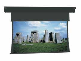 TENSIONED HORIZON ELECTROL Concealed without Doors Masking Electric Projection Screen 1.