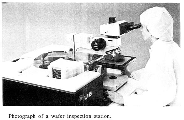 Wafer Inspection Always do test exposure at a level Calibrate light source/resist/developer for day Look for over/under development Centre of wafer: tends to