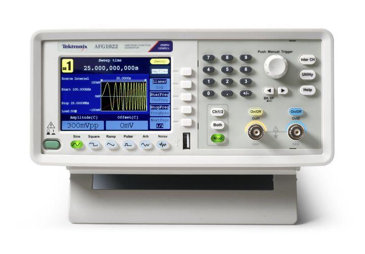 Arbitrary/Function Generator AFG1000 Series Datasheet Compatible with TekSmartLab for easy teaching and learning Standard 5-year warranty Applications Electric and electronics experiments