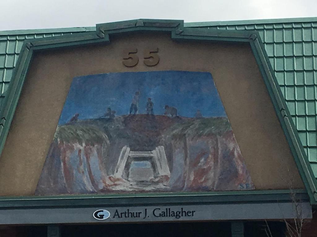 5) Building the Aboiteau Located at 55 Victoria, painted in 1997 by Sarah