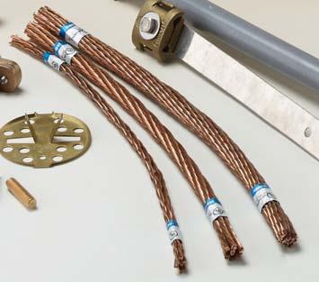 393"(10mm) Diameter, Rope Lay, 60,500 Circular Mil(30mm 2 ), Net Weight 0.191 LBS. Per Foot(281 gram/meter),awg #2 LPM-1S Secondary Conductor. 14 Strands of 0.057" Diameter Copper Wire, 0.342(8.