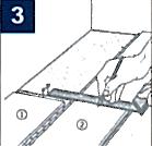 Place a wedge between the end of the boards and the wall, this will ensure that you have an expansion gap (minimum 12mm).