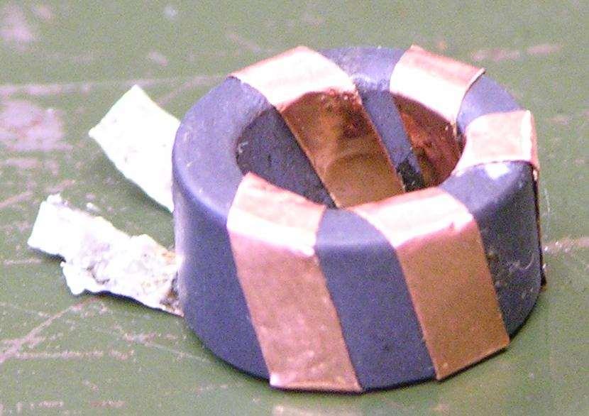 Example Example inductor fabricated from copper foil and a commercial magnetic core M3-998. The Q L of inductor fabricated with an M3 toroidal core (OD= 12.7 mm, ID= 7.82 mm, Ht= 6.
