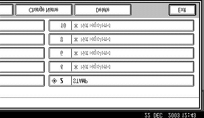 Copying 2 F Press [OK]. When the settings are successfully stored, the program name is displayed on the right side of the registered program number.