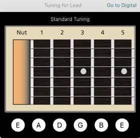 o Tap JAMBar located on the right side above the Virtual Fretboard. This will display the scale and key for the current song.