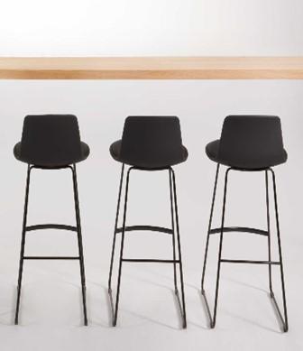 Furniture Options : Chairs Student Bar Stool 'Lottus Sled Stool' by ENEA Contract - Polypropylene