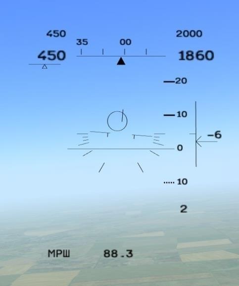[FLAMING CLIFFS 3] Operational Modes of the Su-25Т HUD and TV Indicators Basic HUD Symbology The Su-25T has several operational modes.