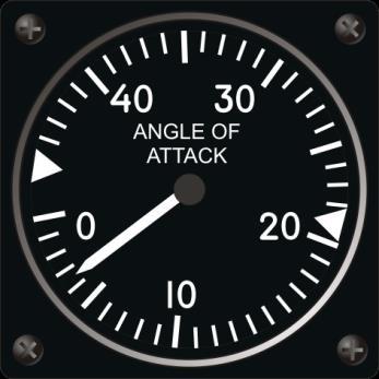 [FLAMING CLIFFS 3] Angle-of-Attack (AoA) Indicator The AoA indicator is positioned on the instrument panel under the IAS and Mach meter.