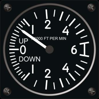 When the indicator arrow moves in a clockwise direction, it indicates that the aircraft is increasing its flight altitude.