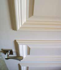 architectural raised moulding.