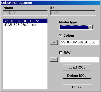 00 it is possible to configure PrintServer in order to apply Colour management profiles.