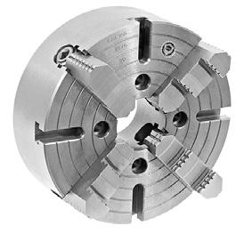 Medium duty chuck has semisteel body and hard solid reversible jaws ( has twopiece hard reversible jaws).