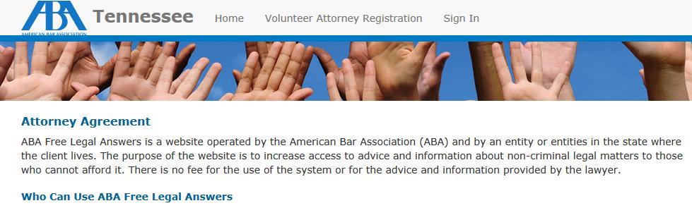 Attorney Agreement The Attorney must agree in order to volunteer