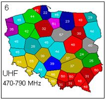 Available coverage in Poland 6 nationwide
