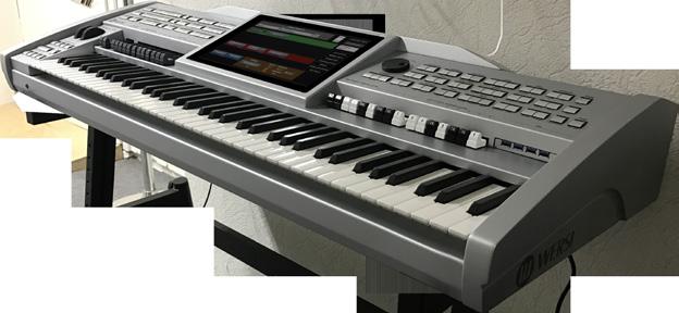 zones across the OAX-1 76 note keyboard. High-end studio effects The OAX-1 features the newly designed OAX studio effects.