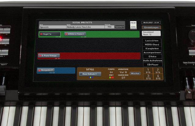 VST integration The new VST system of the OAX instrument line further opens your instrument to the world of digital virtual instruments.