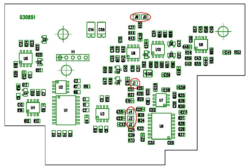 RPU 300-UU - MAIN TRANSMITTER compander system pre-setting (on board: Rpu300_txU_bf2-030851) TX COMPANDER circuit - NR / XNR mode