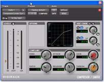 We re going to show you how to use compression on one track, then we ll apply reverb to a bunch of tracks.